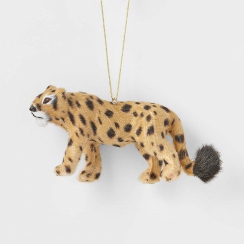 Cheetah Christmas Ornament Porcelain from Animal Den