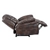 Oportuna Dual Power Recliner Brown - Steve Silver Co. - 3 of 4