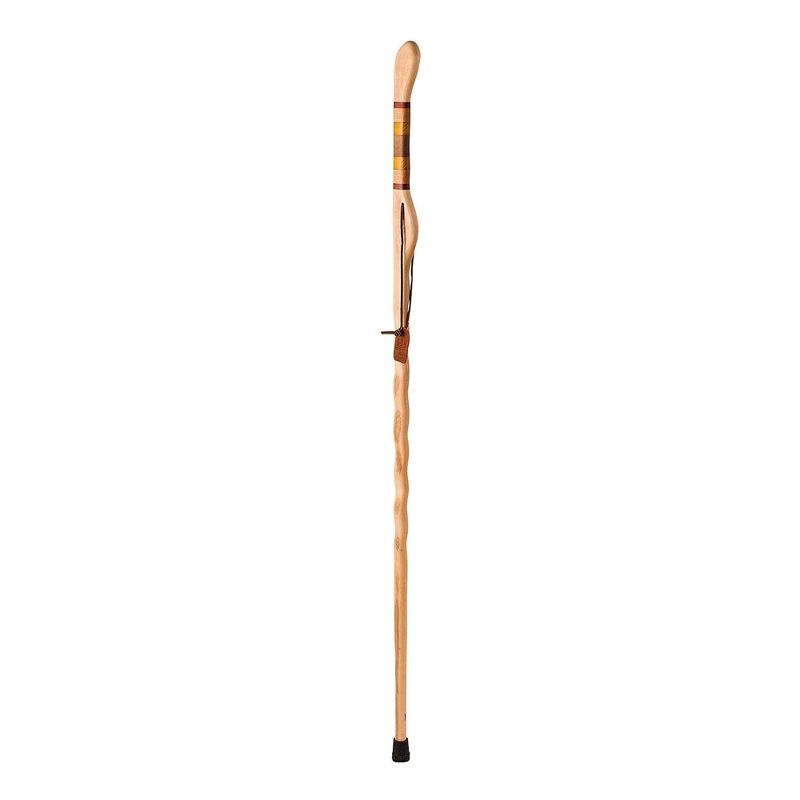 Brazos Twisted Safari Hickory Wood Walking Stick 58 Inch Height, 2 of 9