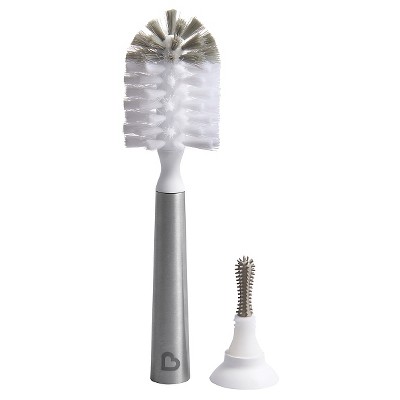 Munchkin Shine Stainless Steel Bottle Brush & Refill Brush Head