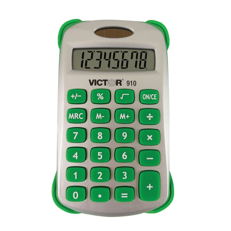 Victor Colorful 8 Digit Handheld Calculator, Pack of 3, 3 of 5