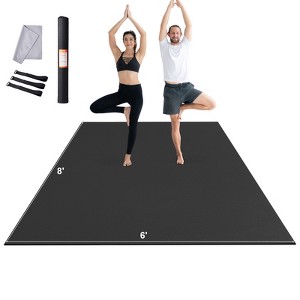 VEVOR Exercise Mat, Non Slip High Density Premium Yoga Mat, Exercise Yoga Mat for Men & Women, Fitness & Exercise Mat with Bag & Carry Strap - 1 of 4
