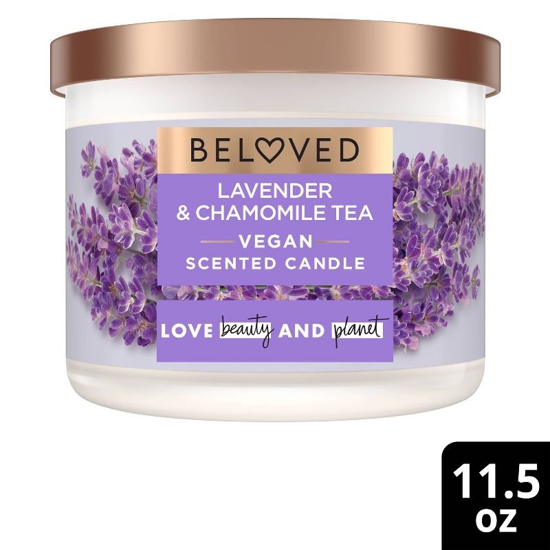 Beloved Lavender &#38; Chamomile Tea 2-Wick Vegan Candle - 11.5oz, 1 of 7
