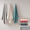 Vynxaria Bath Towels and Washcloths: Silver Quick Dry 6-Piece Set - 3 of 4