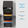Karl Home 3-Drawer Black MDF 15.35in. W Vertical File Cabinet - 3 of 4