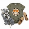 Simply Sage Market Pumpkin Leopard Smiley Short Sleeve Tee - 3 of 4
