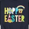 Men's - SpongeBob Squarepants - Hoppy Easter Icons Graphic Fleece Sweatshirt - 2 of 4