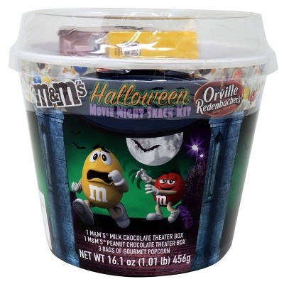 M&M's Halloween Popcorn Bucket Variety Pack - 16.1oz