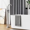 Freestanding Bathtub Filler with High-Flow Shower Mixer Valve - Floor Mounted Freestanding Tub Spout and Standing Shower Faucet System - 3 of 4