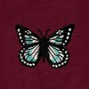 Dalix Butterfly Embroidered Cotton Relaxed Fit Short Sleeve Crewneck Tee Shirt Women - 4 of 4