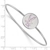 Black Bow Jewelry Sterling Silver Sigma Kappa Greek Life Bangle Bracelet 7 Inch - 2 of 3