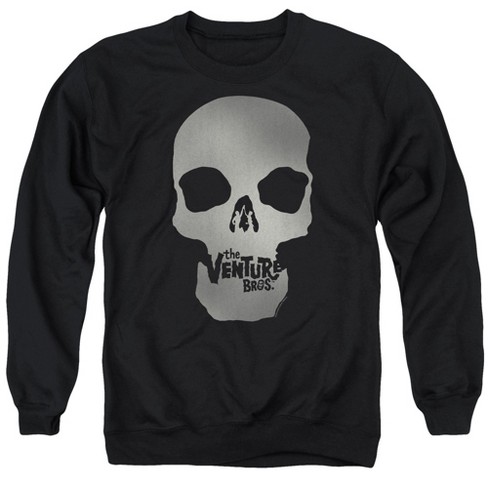 The Venture Bros Skull Logo Unisex Adult Crewneck Sweatshirt Black Large Target