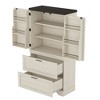 TIRAMISUBEST Modern Wooden Cabinet with Storage Divider & Drawers - Living Room Accent Furniture - 4 of 4