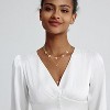 14K Gold-Plated Pearl Necklace Set: Dainty Layered Daisy Choker, Trendy Jewelry Gift for Women - 2 of 4