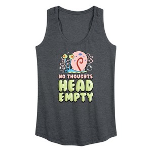 Women's - SpongeBob SquarePants - Head Empty Gary Graphic Racerback Tank - 1 of 4