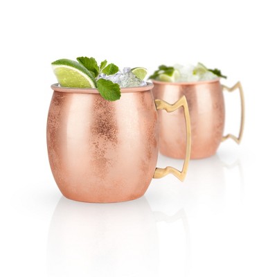 True Moscow Mule 16 oz Copper Plated Mug with Zinc Alloy Handle