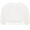 Women's Plus Size Tie Kiki Top - ivory | CITY CHIC - 2 of 4