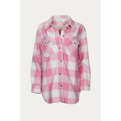 Women's OVERSIZED CHECKED SHIRT JACKET - RD Style
