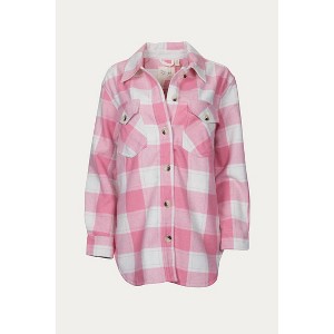Women's OVERSIZED CHECKED SHIRT JACKET - RD Style - 1 of 1