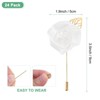 Unique Bargains Ribbon Alloy Outdoor Irregular Flower Lapel Pin 24 Pcs - 3 of 4