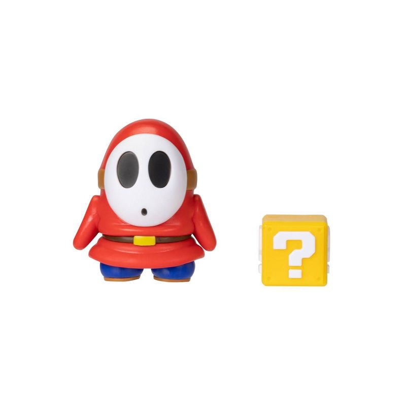 Nintendo Super Mario 4&#34; Shy Guy with Question Block Action Figure, 3 of 5