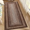 Washable Area Rugs for Living Room Soft Bedroom Rug Non Slip Modern Braided Print Rug Farmhouse Throw Rugs Low Pile Stain Resistant Carpet - 3 of 4