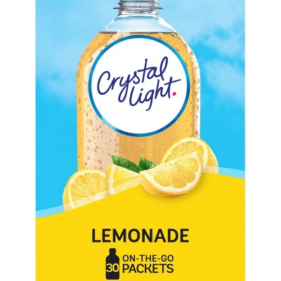 Crystal Light On the Go Lemonade Water Enhancer - 30pk/0.11oz Packets