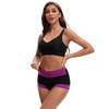 INSPIRE CHIC Women's High Waisted Loose Classic Full Coverage Briefs Breathable Cotton Ladies Panties 3 Packs - 4 of 4