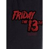 Friday The 13th Men's Movie Film Logo Loungewear Sleep Bottoms Pajama Pants Black - 3 of 3
