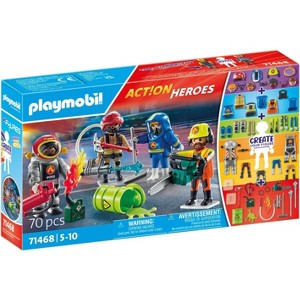 Playmobil My Figures Fire Rescue 71468 playset 70pc - 1 of 1