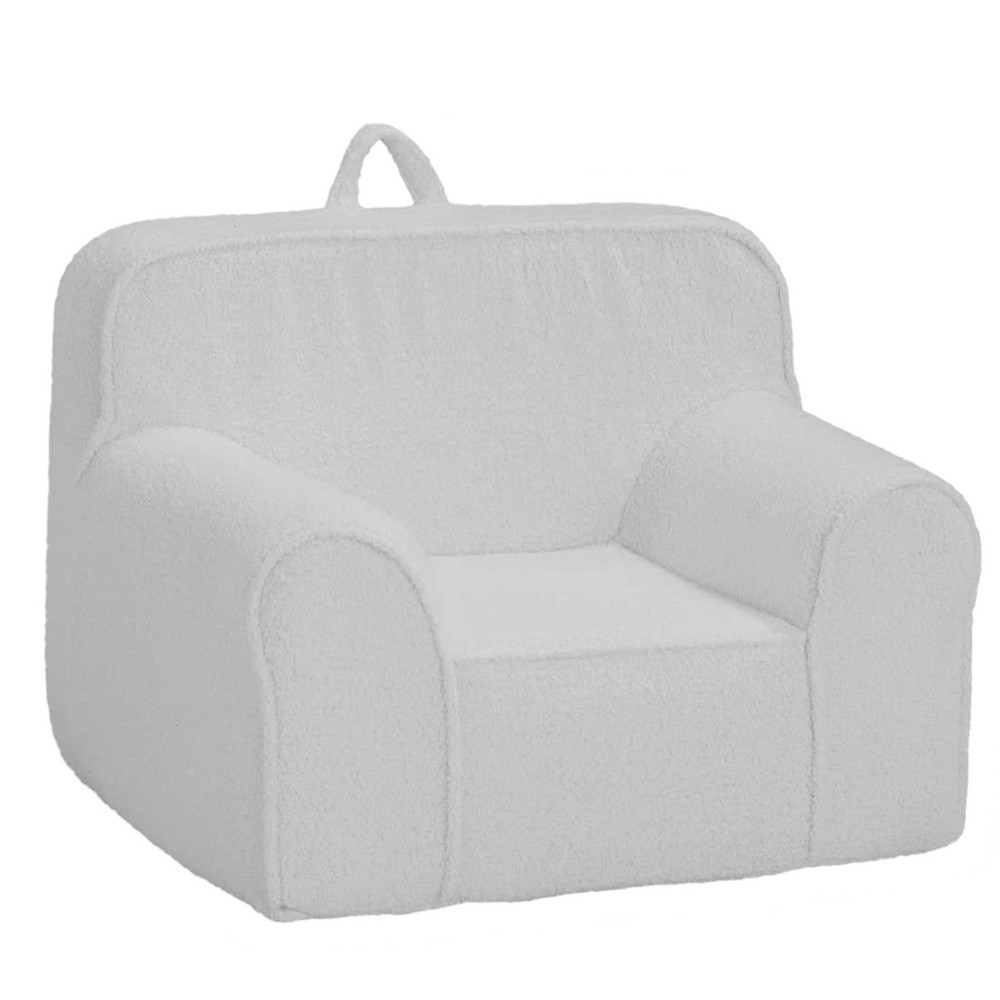 Photos - Coffee Table Olive & Opie Kuddlez Kids' Foam Chair Grande Size - White