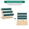 Unique Bargains Metal Wood Velvet 3 Tier Jewelry Organizer Stand - 3 of 4