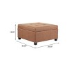 35" Contemporary Tufted Ottoman Bench with Hidden Storage and Soft-Close Lid for Living Room -3irtyhousy - 4 of 4