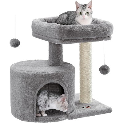 Heybly Cat Tree Tower with Sisal Scratching Post, Cat Condo with Padded Perch, for Small Spaces, Kittens