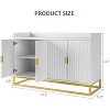 COZONY Fluted Sideboard with Storage Cabinet, Modern Buffet Console with Adjustable Shelves for Living Room, Kitchen, Entryway, Anti-Tip Design - 2 of 4