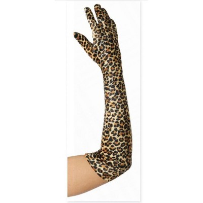 Costume Culture by Franco LLC Leopard Velour 20.5 Inch Adult Costume Gloves