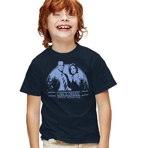 Boys' Short Sleeve Law And Order Svu Elliot And Olivia T-Shirt - 1 of 4