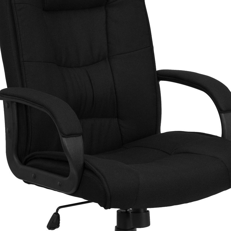 Flash Furniture High Back Multi-Line Stitch Upholstered Executive Swivel Office Chair with Arms, 5 of 12