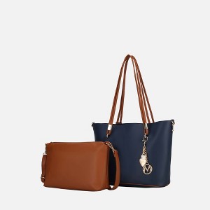 MKF Collection Malay Vegan Leather Women’s Tote Bag with Cosmetic Pouch by Mia K - 1 of 4