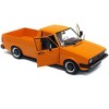 1982 Volkswagen Caddy MKI Pickup Truck Custom Orange 1/18 Diecast Model Car by Solido - 2 of 4