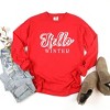 Simply Sage Market Women's Retro Hello Winter Long Sleeve Garment Dyed Tee - 3 of 4