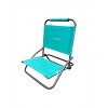 Caribbean Joe Low Steel Outdoor Portable Beach Chair - Teal - 3 of 4