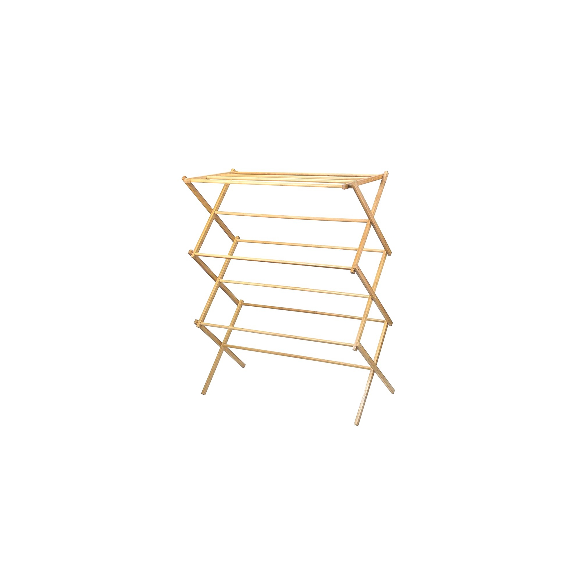 Wooden Clothes Drying Rack – Collapsible Bamboo Laundry Rack for Air Drying Clothes, Towels & Delicates – No Assembly Needed Homeitusa
