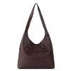 The Sak Huntley Hobo Bag in Leather, Double Strap Purse, Mahogany - 3 of 4