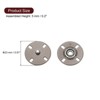 Unique Bargains Alloy Invisible Durable High Hardness Buckle Fasteners Press Studs Buttons 5 Pcs - 2 of 4