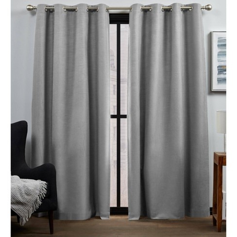 Set Of 2 Bensen 100% Blackout Grommet Top Curtain Panel - Exclusive Home :  Target