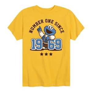 Boys' - Sesame Street - Cookie Monster One Since 1969 Short Sleeve Graphic T-Shirt - 1 of 4
