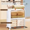Boersma Foldable Storage Bins With Lid Front Magnetic Door Collapsible Stackable Closet Organizer Containers With 4Pcs 360 Degree Rotatable Wheels - 4 of 4