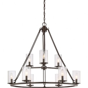 Quoizel Lighting Buchanan 9 - Light Chandelier in  Western Bronze - 1 of 4