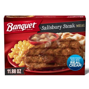 Banquet Frozen Salisbury Steak Meal - 11.88oz - 1 of 4